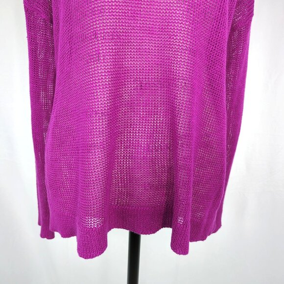 Eileen Fisher Sweater Small Purple Knit - Picture 3 of 8